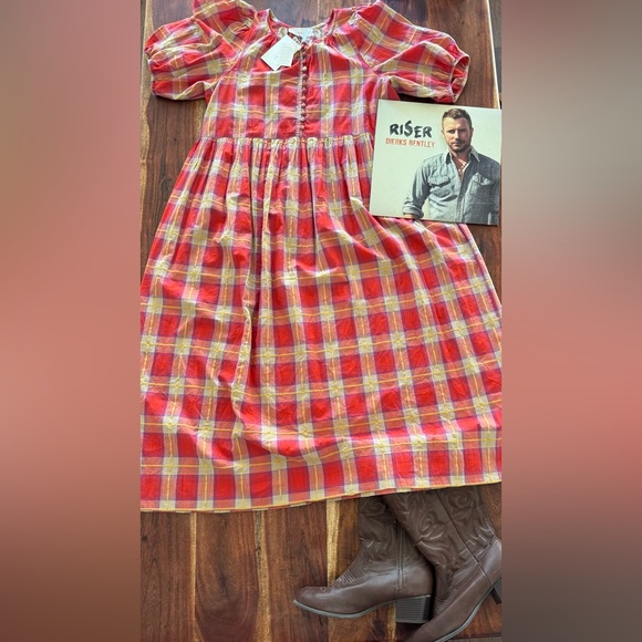 THE GREAT. Dresses & Skirts - THE GREAT. Ravine Dress NWT (XL) Vintage Inspired Cotton Midi western festival